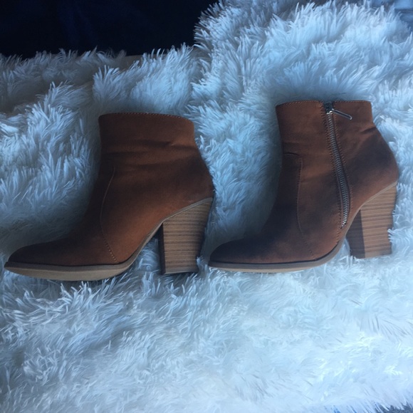 JustFab Brown Booties - Picture 2 of 4